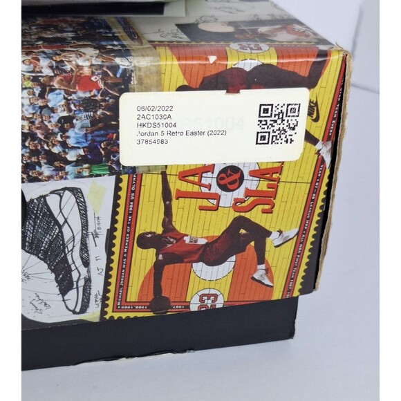 Nike Air Jordan 5 SE Easter 2022 DV0562-600 Men's 8.5 Women's 10 PRE-OWNED - Picture 5 of 16